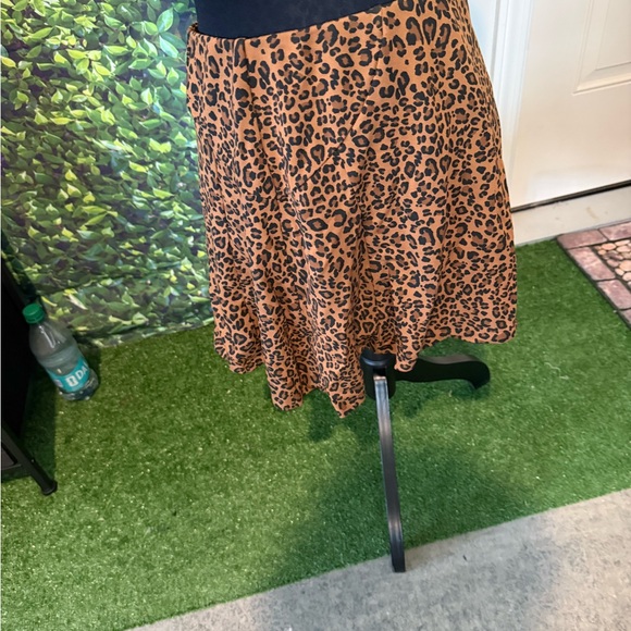 The Limited Leopard Print Skirt - Black and Brown p44 - Picture 1 of 3